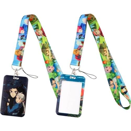 CB966 Fire Anime Key Lanyard Car KeyChain ID Card Passport Gym Cellphone Badge Kids Key Ring Holder Decorations Accessories Gift