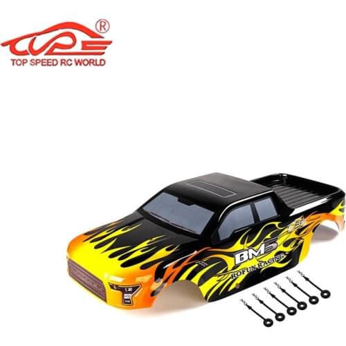 Pickup Color Car Shell Body for 1/5 HPI FG Monster Hummer Truck ROFUN ROVAN BM5 4WD Big Monster Rc Car Gas Parts