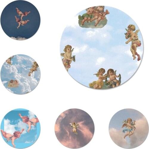 Renaissance angels Icons Pins Badge Decoration Brooches Metal Badges For Backpack Decoration