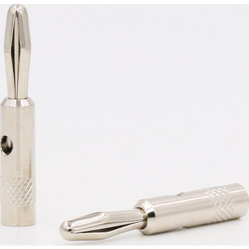 Hi-end Rhodium Plated Banana Audio Banana Speaker Plug hifi speaker cable Banana Plug Connector