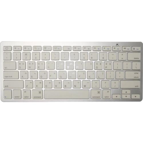 Korean Bluetooth Wireless Keyboard for iPad PC Notebook Laptops White