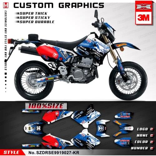KUNGFU GRAPHICS Self Adhesive Decals Off-road Stickers for DRZ400SM DRZ 400 Enduro 1999 to 2019 KLX 400R 2002 2003 2004