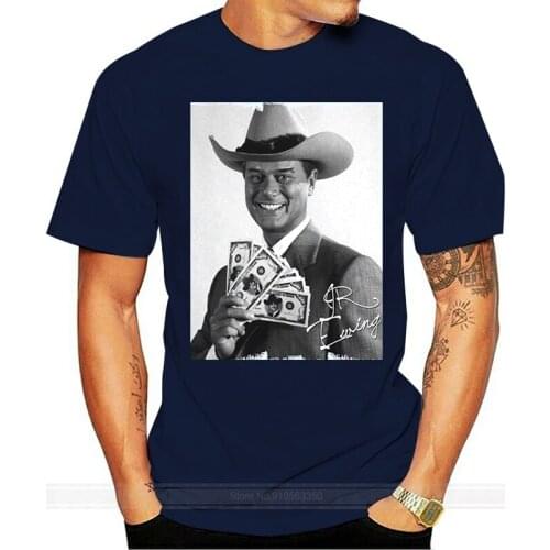 Summer Short Sleeves Cotton Fashion Jr Ewing : T-shirt Picture Celebrity male brand teeshirt men summer cotton t shirt