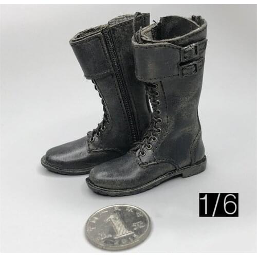 Hot Sales Modle 1/6th 3ATOYS Black Color Shoes For Usual 12inch Doll Soldier Action Accessories In Stock