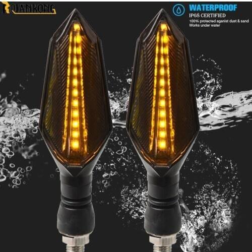 Motorcycle Turn Signal Light Flashing 12 LED lights For aprilia FALCO SL1000 BMW C600SPORT C650SPORT DUCATI super sport