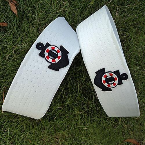 Fashion Costume White Sailor Navy Hat Cap with Anchor Fancy Dress Party Costume Props Kids Cosplay Sailor Man Adult Child Hat BH