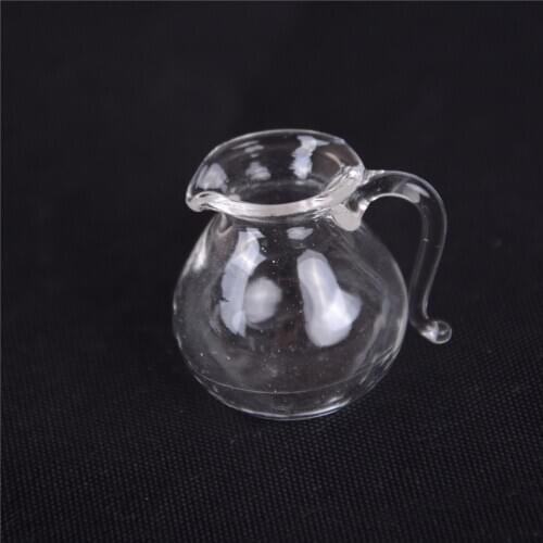 New Simulation Transparent Model glass Kettle Crafts Mini Canteen Dollhouse Miniature Toys 1:12 Dollhouse Miniatures Accessories