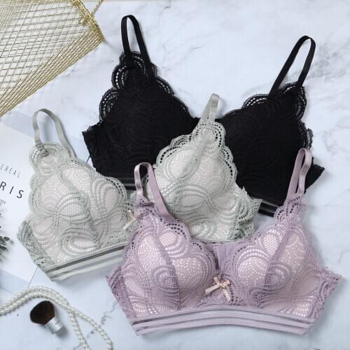 New Sexy Lace Bras For Womens Bralette Crop Top BH Underwear Sexy Lingerie Push up Brassiere