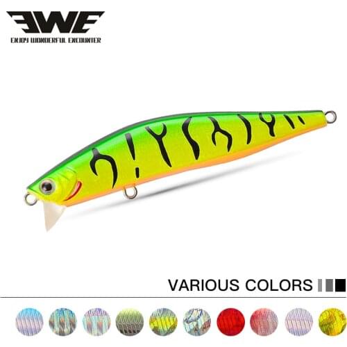 EWE BAOTAN Minnow sinking wobblers 95mm/12.5g Artificial Bait Metal Ocean Boat Fishing Lures