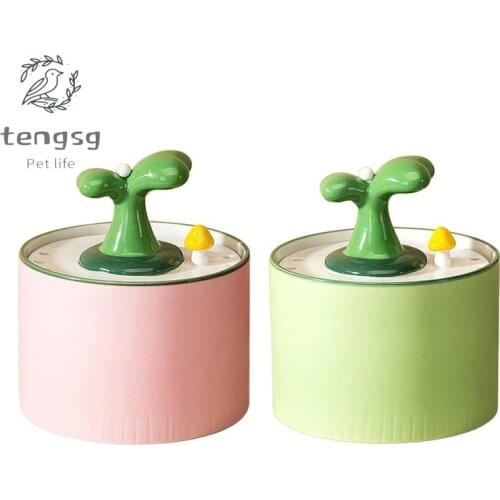 1L Pet Cat And Dog Drinking Fountain Cat Spring Filter Electric Ceramic Cat And Dog Drinking Bowl Ultra-quiet USB Charging