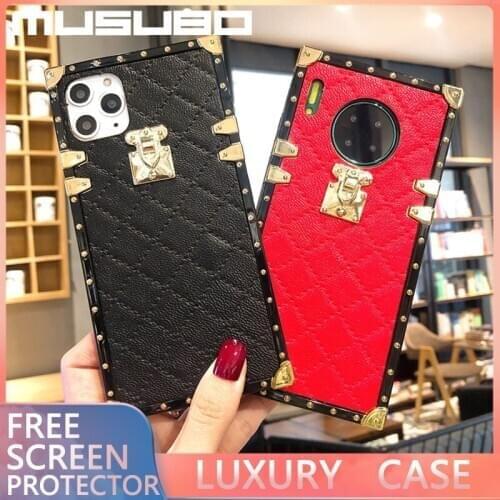 MUSUBO Luxury Shockproof Case For Huawei P30 PRO P40 Lite P20 Mate30 Nova 5t 6 7 SE Leather Phone Case For Honor 9X 8X 10i 20i