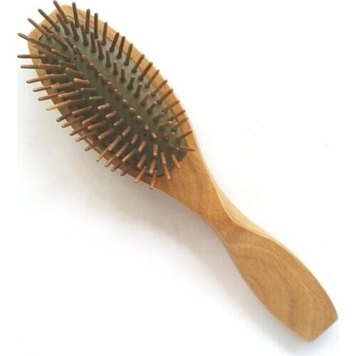 Sandalwood Hair Brush Wooden Natural Handmade Detangling Massage Hair Comb with Gift Box