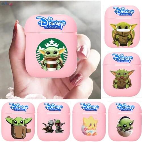 Disney Star Wars Yoda Silicone Bluetooth Wireless Earphone Case for AirPods Protective Cover Skin Accessories Pods Charging Box