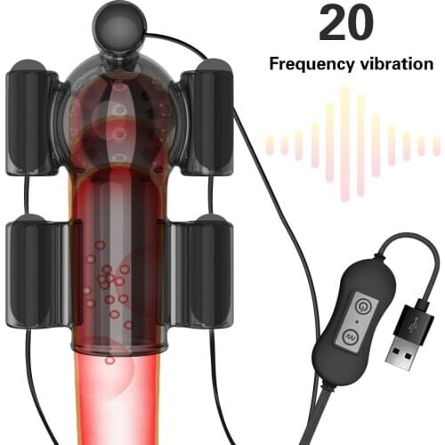 Penis Trainer Ring 20 Speeds Glans Vibrator Penis Vibrator Sex Toys For Men Male Masturbation Toys For Adults Delay Ejaculation