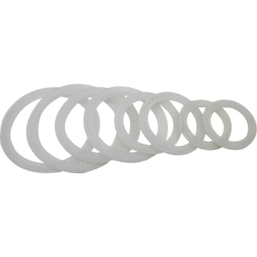 Tatal 10 PCS 100-1000ML Liquid Filling machine O rings/ 1 sets of the Parts White ordinary O-ring