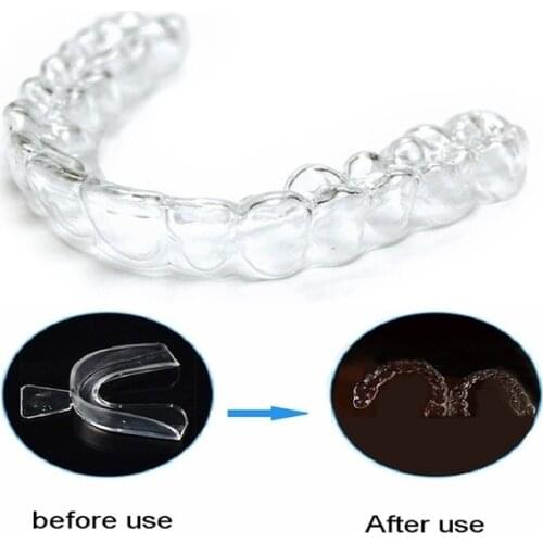 2/4PCS Anti Snoring Bruxism Sleeping Mouth Guard Night Guard Gum Shield Mouth Tray Stop Teeth Grinding Sleep Aid Health Care