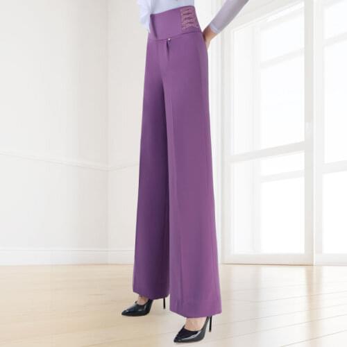 Tamboro ladies dance trousers dance trousers thin high waist loose Latin dance training suit dance trousers womens trousers