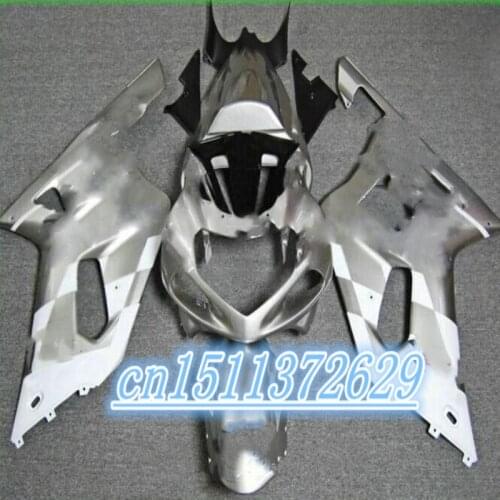 100%Fit Silver Black Fairing for SUZUKI 2001 2003 GSXR600 750 01 02 03 GSXR600 GSXR750 K1 01 02 03 GSXR 600 750 Fairings kit