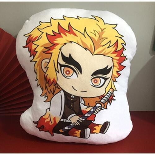 40CM Demon Slayer: Kimetsu No Yaiba Kamado Tanjirou Kamado Nezuko Agatsuma Zenitsu Rengoku Kyoujurou Soft Plush Pillow Doll