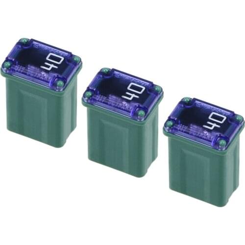 Automotive Mini Cartridge Fuse 32V 40A Female Terminal Car Truck Vehicle 3pcs