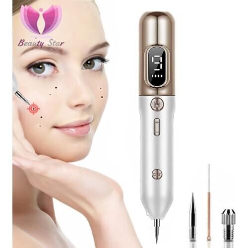 Beauty Star 9 Level LCD Plasma Pen Laser Tattoo Mole Removal Machine Face Care Skin Tag Removal Freckle Wart Dark Spot Remover