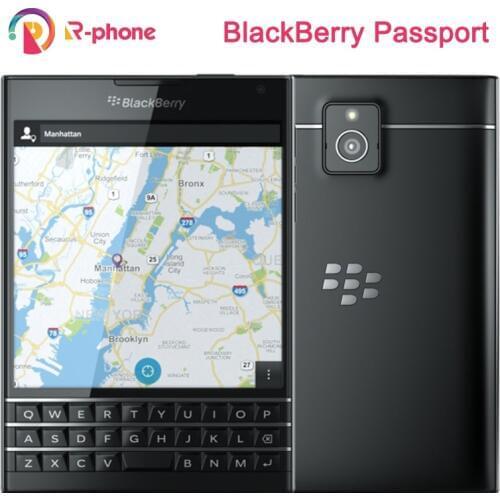 Original BlackBerry Passport Q30 Unlocked 3G 4G LTE Cellphone Quad core 3GB RAM 32GB ROM 13MP Camera Refurbished Cellphone