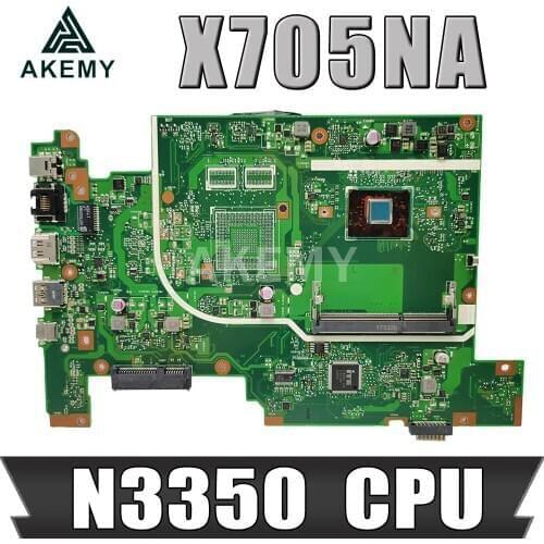 For ASUS Vivobook 17 X705NA X705NC X705N X705UA X705 Laptop Motherboard Mainboard N3350 CPU HD GMA