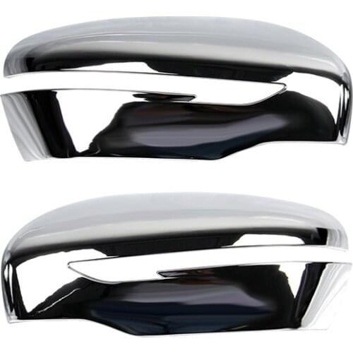 For Nissan QASHQAI 2016 2017 2018 High-quality ABS Chrome Rearview Lens Cap Decoration Cover Car-styling