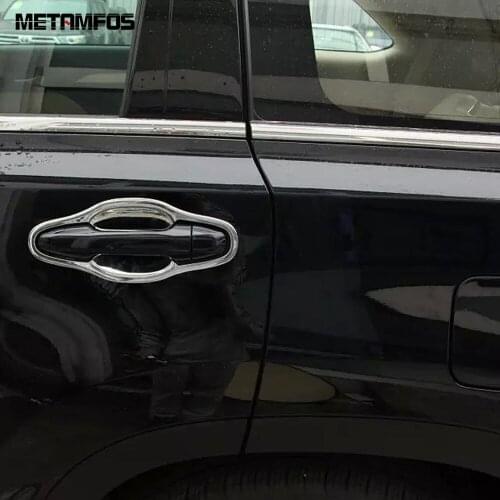 For Toyota Highlander 2015-2017 2018 2019 Chrome Door Handle Bowl Cover Trim Decoration Frame Exterior Accessories Car Styling