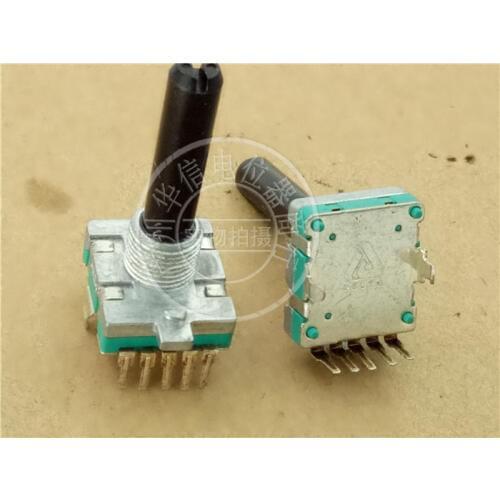 EC16 5 pin Encoder potentiometer Handle with 30mm long thread with 16 point step switch