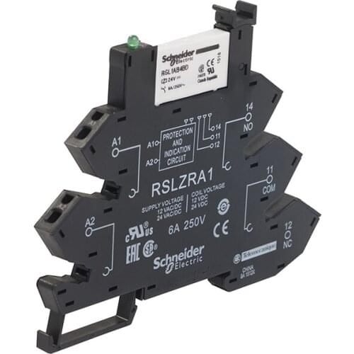 Export Leaf Type Interface Relay 6A 24VAC / DC Plug-in Relay Wiring Plastic Compression Spring Original RSL1PRBU Spring 24V AC
