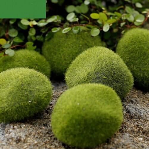 Micro Landscape Artificial Grass Moss Stone Figurine Home Decor Miniature Fairy Garden Decoration Bonsai Accessories 1PC