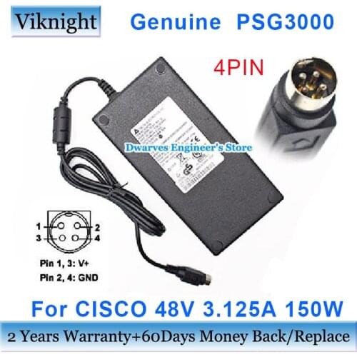 Genuine DELTA 48V 3.125A 150W DPSN-150JB D V08372 ac Power Supply Laptop Adapter for Ciscoo Linksys SG300-10P SG350-10MP charger