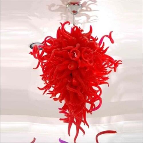 North Europe LED Creative Modo DNA Blown Murano Glass Ceiling Lights Chihuly Style Chain Chandelier Lighting ans Pendant Lamps