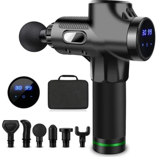 LCD Display Profession Slimming Shaping Massage Gun Body Muscle Deep Fascia Massager Muscle Pain Exercising Relaxation