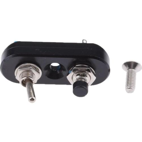 Motorcycle Headlight Spotlight Overtaking Start Horn Handlebar Switch Black