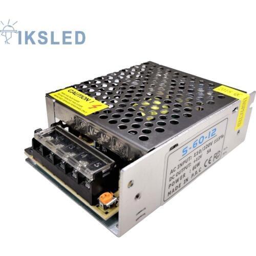 Special offer Lighting Transformer DC12V 5A 60W 110/220V to 12V LED Driver switch power supply Adapter for led light strip