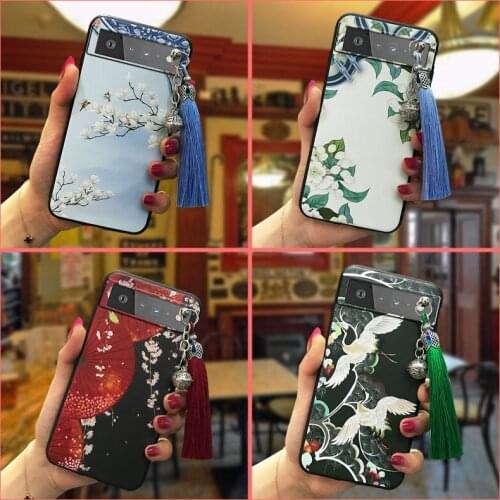 TPU Back Cover Phone Case For Google Pixel 6 Dirt-resistant Shockproof For Man Fashion Design New