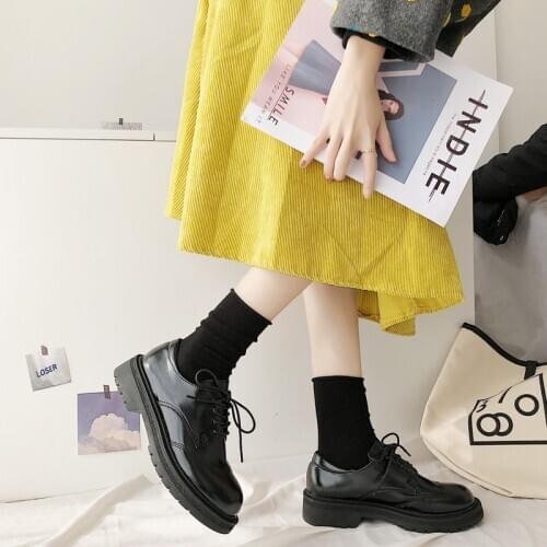 Flat shoes women solid color light mouth lace non-slip sweet cute college style literature art fashion wild spring autumn U19-06