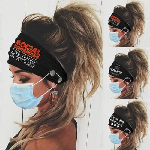 Women Sports Absorb Sweat Headband Prints Elastic Turban Wide Stretch Hip Hop Cool Headpiece Sports Yoga Accessories