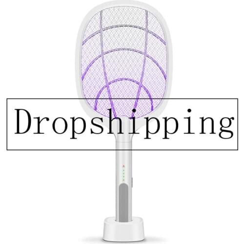 3000V Electric Bug Zapper Mosquito Swatter USB Rechargeable Fly Swatter Large Bug Zapper Mosquito Racket For Indoor Outdoor