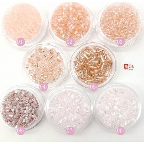 3g high-quality embroidery handmade DIY French three-dimensional woven loose beads matching strings rice beads materials