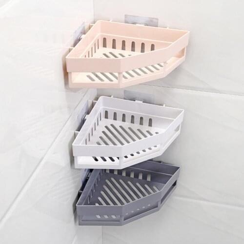 50% Hot Sales!!! Storage Rack Wall Mounted Space Saver ABS Cosmetics Wall Shower Caddy for Toilet