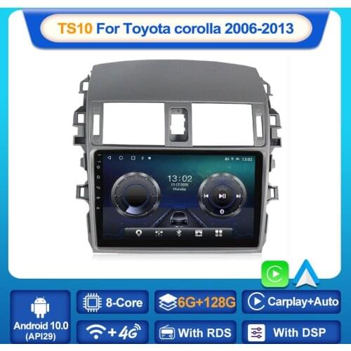 MEKEDE Android 10 car radio multimedia video player for Toyota Corolla E140 E150 2006 2007 2008 2009 2010-2013 GPS WiFi BT audio