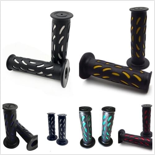 7/8" Bean Engraved White rubber Hand Grips For HONDA CBR 600 ATV QUAD JET SKI aftermarket free shipping motorcycle parts black