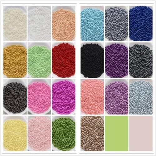 Free Shipping 1000pcs/lot 2mm Round ABS imitation Pearl Loose Beads DIY Jewellry Accessories(No Holes)