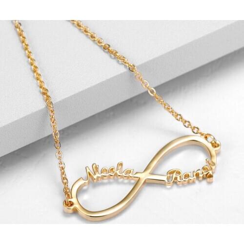 Zciti Infinite Bracelets Fashion Custom Bracelet Jewelry For Women Girl Names BestGift Party Stainless Steel Cursive Bracelets