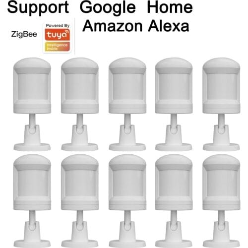 Tuya Human Body Sensor Smart Body Movement Motion Sensor Zigbee Connection holder stand Alexa Google Home via Android&IOS