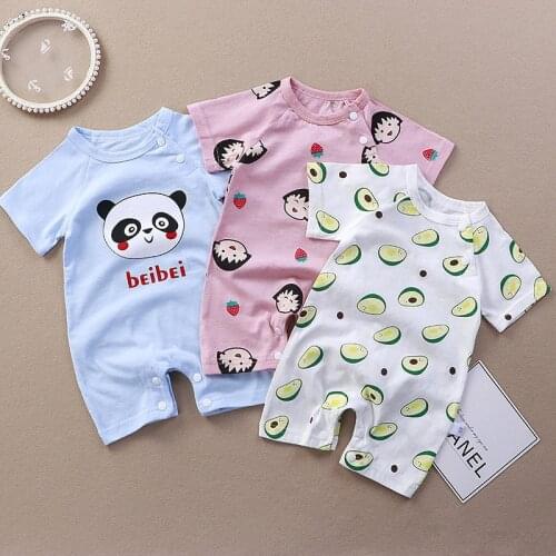 2021 Cotton Baby romper Short Sleeve baby clothing One Piece Summer Unisex Baby Clothes Newborn girl and boy jumpsuits