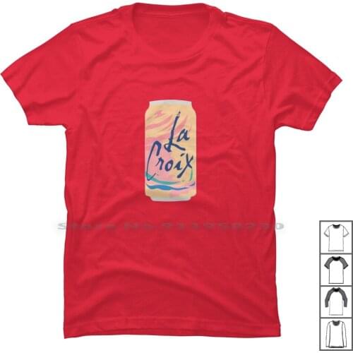 La Croix Boix T Shirt 100% Cotton Water Lemon Soda Oda